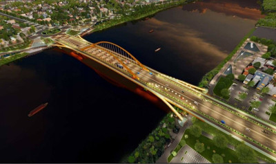 Thừa Thiên Huế công bố giải nhất thiết kế cầu vượt sông Hương