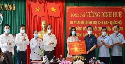 Đắk Nông:Chủ tịch Quốc hội hỗ trợ công tác phòng chống dịch 1tỷ đồng