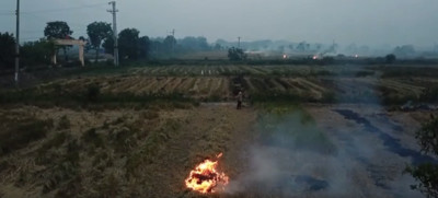 Đốt rơm rạ góp bao nhiêu phần vào ô nhiễm không khí ở Hà Nội?