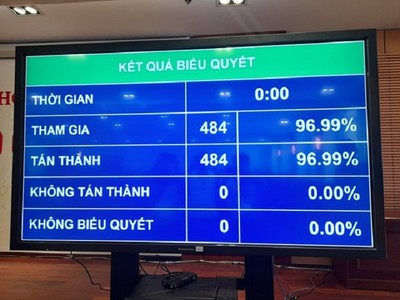 Quốc hội biểu quyết bầu ông Phạm Minh Chính làm Thủ tướng