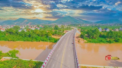 Cây cầu mới nối xã Mỹ An sang xã Trù Hựu (Lục Ngạn, Bắc Giang)