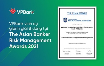 VPBank lần thứ 2 liên tiếp nhận giải thưởng quản trị rủi ro danh giá