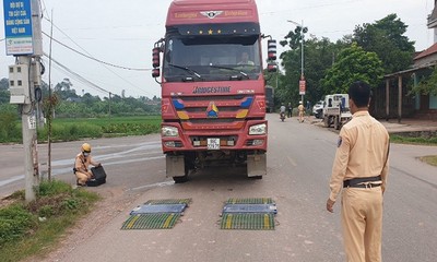 Bắc Giang: Xử lý hàng trăm trường hợp xe tải quá khổ, quá tải