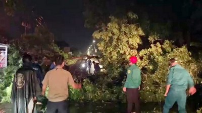 Đồng Nai: Cơn mưa lớn khiến nhiều nơi ở Biên Hòa bị ảnh hưởng