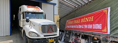 Thái Bình hỗ trợ gần 140 tấn hàng hóa cho TP HCM và Bình Dương