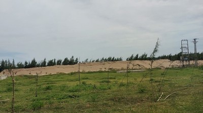 Huyện Thái Thuỵ thành lập đoàn kiểm tra vụ "núi cát" không phép, gây ô nhiễm?