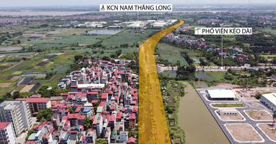 Chuyển động mới ở dự án đường vào KCN Nam Thăng Long, Bắc Từ Liêm, Hà Nội