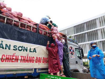 Đà Nẵng tiếp nhận 100 tấn nông sản của tỉnh Sơn La gửi tặng