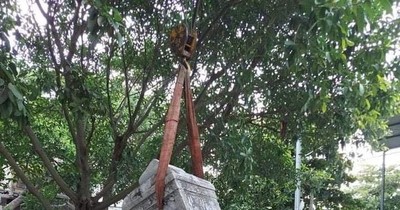 Tu bổ chùa ở Bắc Giang, vỡ bia đá cổ hàng trăm năm tuổi