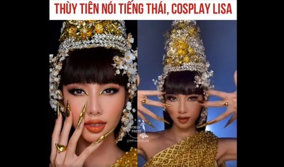 Miss Grand Việt Nam Nguyễn Thúc Thùy Tiên trổ tài nói tiếng Thái