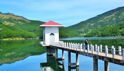 Thỏa thích 'sống ảo' ở đập Tân Sơn trên Biển Hồ