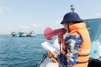 Nghệ An kiểm tra và xử lý các hoạt động khai thác thủy sản ven bờ