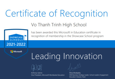Việt Nam có 3 "Trường học điển hình Microsoft" đã được chứng nhận