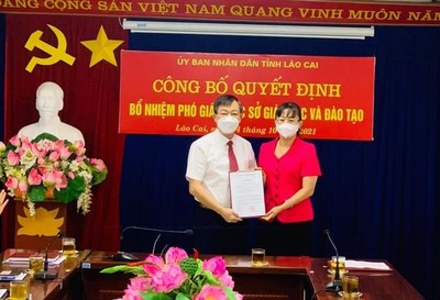 Ông Nguyễn Minh Thuận được bổ nhiệm Phó Giám đốc Sở Giáo dục và Đào tạo Lào Cai