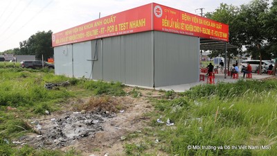 Bệnh viện Anh Quất lại tiếp tục ngang nhiên đốt rác thải y tế Tiên Du, Bắc Ninh