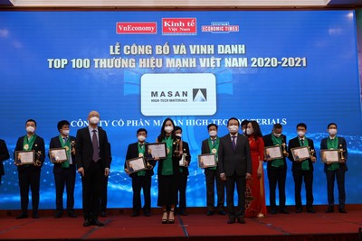 Masan High-Tech Materials được vinh danh Top 100 Thương hiệu Mạnh Việt Nam 2020-2021