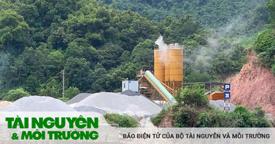 Quảng Ninh: Nhiều trạm trộn bê tông lấn chiếm đất hoạt động gây ô nhiễm sông Tiên Yên