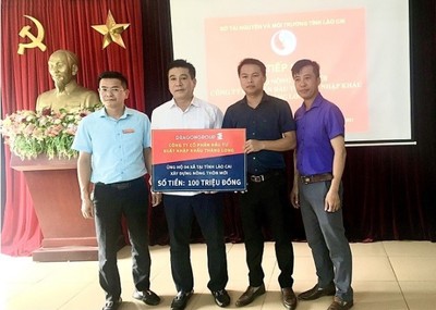 DragonGroup ủng hộ 100 triệu đồng cho quỹ xây dựng nông thôn mới ở Lào Cai