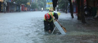 Hà Tĩnh: Mưa lớn gây ngập và sạt lở nhiều nơi.
