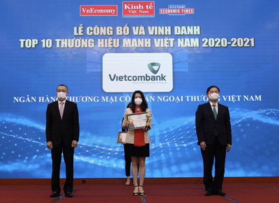 Vietcombank - Top 10 Thương hiệu mạnh Việt Nam năm 2020-2021