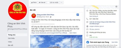 Vĩnh Phúc: Fanpage chính thức của Công an tỉnh bị hacker tấn công