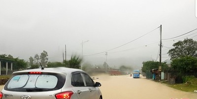 Hà Tĩnh: Tiếp tục mưa lớn, gây ngập úng và nguy cơ sạt lở