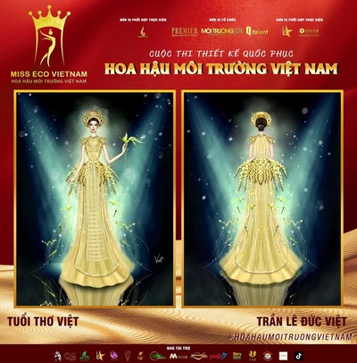 Tác phẩm dự thi thiết kế Quốc phục dành cho đại diện Việt Nam tại Miss Eco (bài 24)