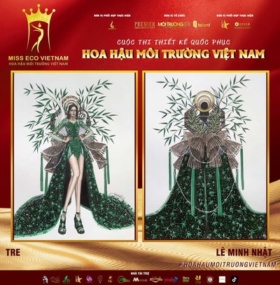 Tác phẩm dự thi thiết kế Quốc phục dành cho đại diện Việt Nam tại Miss Eco (bài 32)
