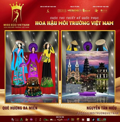 Tác phẩm dự thi thiết kế Quốc phục dành cho đại diện Việt Nam tại Miss Eco (bài 35)