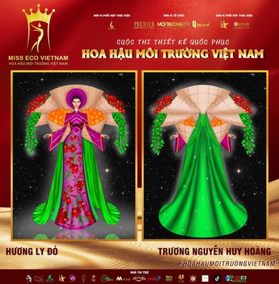 Tác phẩm dự thi thiết kế Quốc phục dành cho đại diện Việt Nam tại Miss Eco (bài 37)