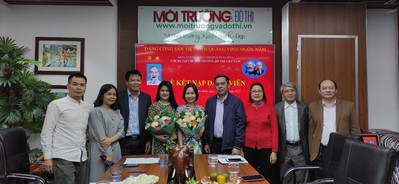 Chi bộ Tạp chí Môi trường và Đô thị Việt Nam tổ chức Lễ kết nạp đảng viên năm 2021