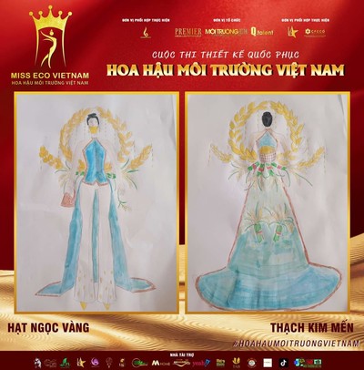 Tác phẩm dự thi thiết kế Quốc phục dành cho đại diện Việt Nam tại Miss Eco (bài 40)