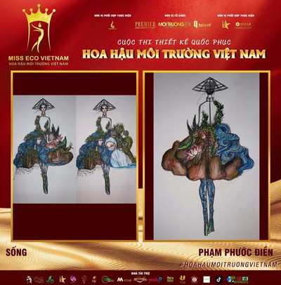 Tác phẩm dự thi thiết kế Quốc phục dành cho đại diện Việt Nam tại Miss Eco (bài 42)