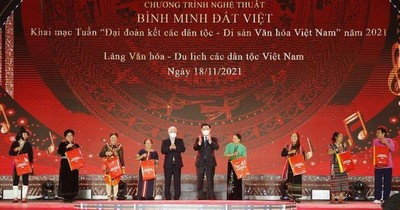 Khai mạc Tuần "Đại đoàn kết các dân tộc - Di sản Văn hóa Việt Nam 2021"