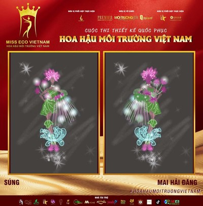 Tác phẩm dự thi thiết kế Quốc phục dành cho đại diện Việt Nam tại Miss Eco (bài 53)