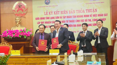 Tập đoàn Tân Hoàng Minh đầu tư hơn 12.000 tỷ làm hai khu đô thị tại Lạng Sơn