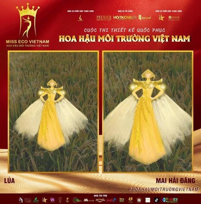 Tác phẩm dự thi thiết kế Quốc phục dành cho đại diện Việt Nam tại Miss Eco (bài 60)