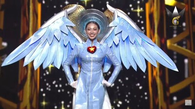 Phần trình diễn “mãn nhãn” của Thùy Tiên tại đêm thi Quốc phục Miss Grand International 2021