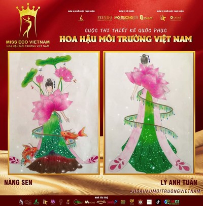 Tác phẩm dự thi thiết kế Quốc phục dành cho đại diện Việt Nam tại Miss Eco (bài 65)