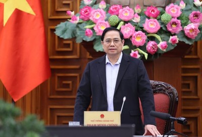 Thủ tướng Chính phủ Phạm Minh Chính họp trực tuyến với 8 tỉnh về phòng chống thiên tai