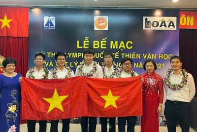 Việt Nam có 5 học sinh đoạt huy chương kỳ thi Olympic quốc tế về Thiên văn và Vật lí thiên văn