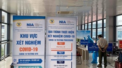 Từ ngày 16/12, Sân bay Nội Bài dừng test nhanh COVID-19