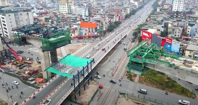 Dự án đường Vành đai 2, đoạn cầu Vĩnh Tuy - Ngã Tư Sở cấp tập về đích
