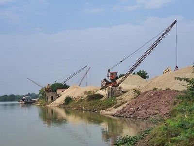 Việt Yên - Bắc Giang: Hàng loạt bến bãi không phép tại xã Tiên Sơn?