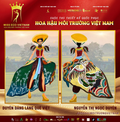 Tác phẩm dự thi thiết kế Quốc phục dành cho đại diện Việt Nam tại Miss Eco (bài 84)