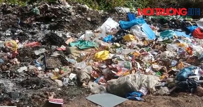 Bình Phước: Nhếch nhác… bãi tập kết rác thải sinh hoạt lộ thiên xã Minh Lập