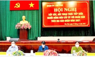 Q.Tân Phú, TP.HCM: Phục hồi phát triển kinh tế và chăm lo đời sống người dân là trọng tâm năm 2022