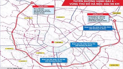 Thủ tướng giao UBND TP.Hà Nội thành lập ngay Tổ công tác Dự án Vành đai 4-Vùng Thủ đô Hà Nội