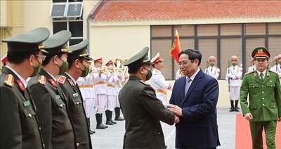 Thủ tướng Phạm Minh Chính thăm, chúc Tết các lực lượng Công an nhân dân
