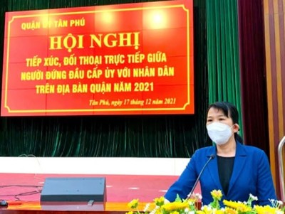 Quận ủy Tân Phú, TP.HCM: Nêu cao trách nhiệm của người đứng đầu cấp ủy, chính quyền